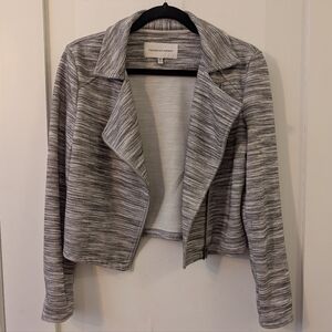 Cupcakes and Cashmere Gray Moto Zip Jacket Size XS